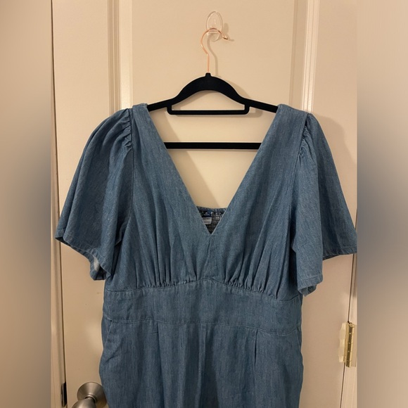 Waist-Defined Puff-Sleeve Jumpsuit - Picture 2 of 8